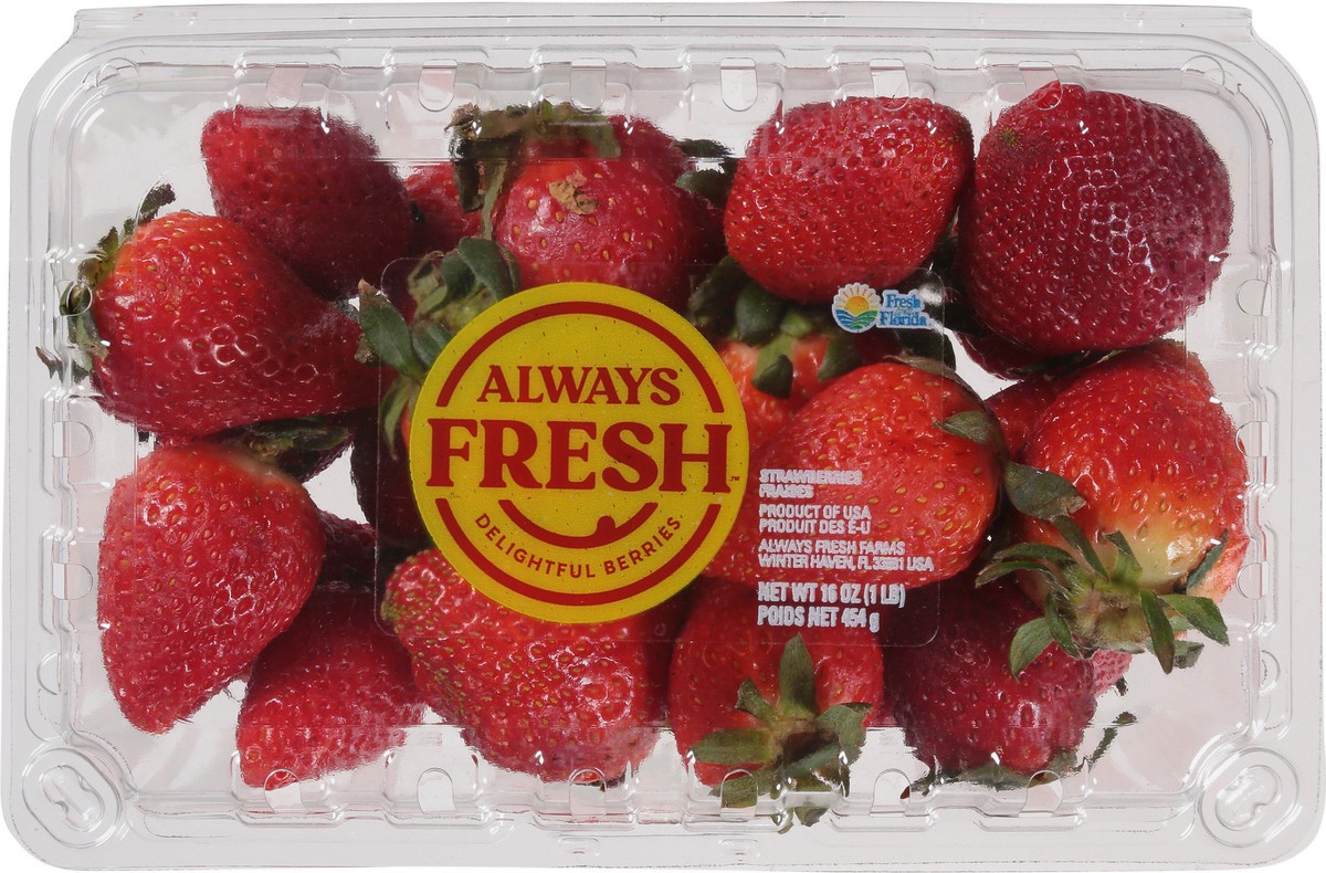 slide 10 of 11, Always Fresh Strawberries 16 oz, 16 oz