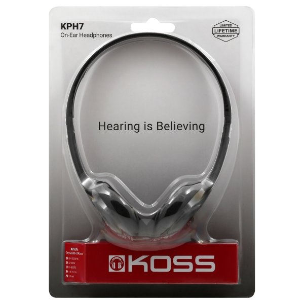 slide 1 of 1, Koss KPH-7 On-Ear Headphones, 1 ct