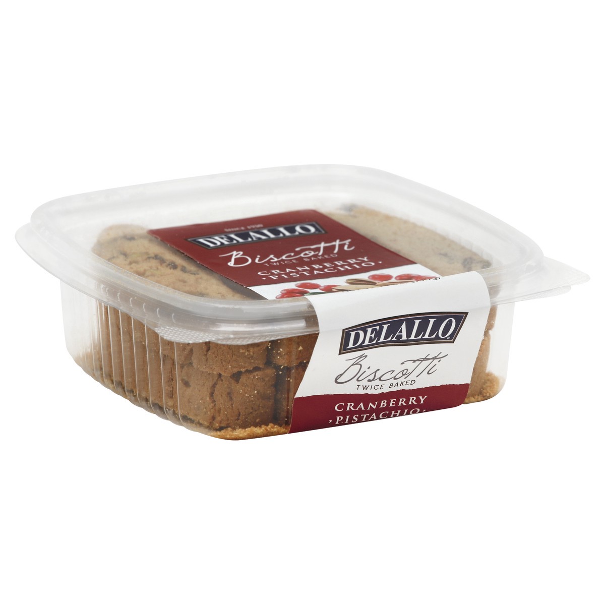 slide 2 of 5, Delallo Cranberry Pistachio Biscotti, 7 oz