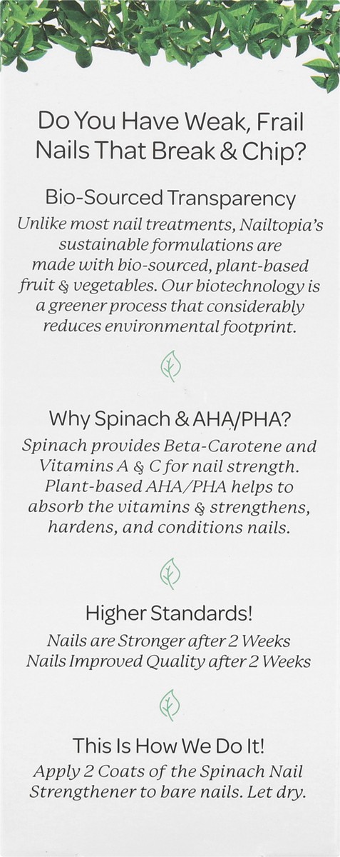 slide 2 of 12, Nailtopia Spinach Nail Strengthener 12 oz, 1 ct
