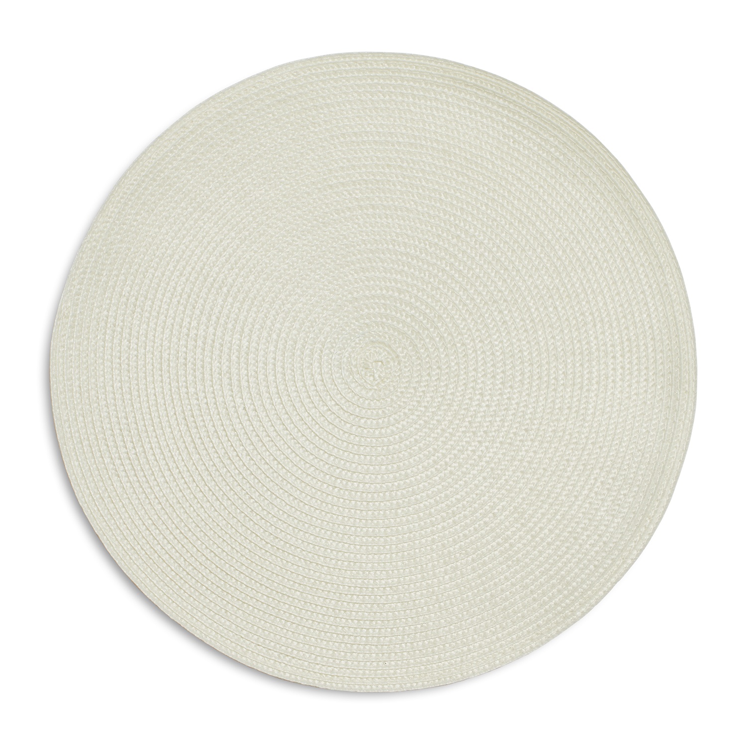 slide 1 of 1, Sur La Table Round Woven Placemats, White, 15 in