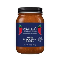 Mateo's Black Bean & Corn Gourmet Salsa 16 oz