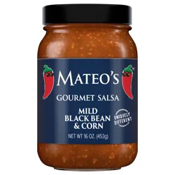 Mateo's Black Bean & Corn Gourmet Salsa 16 oz
