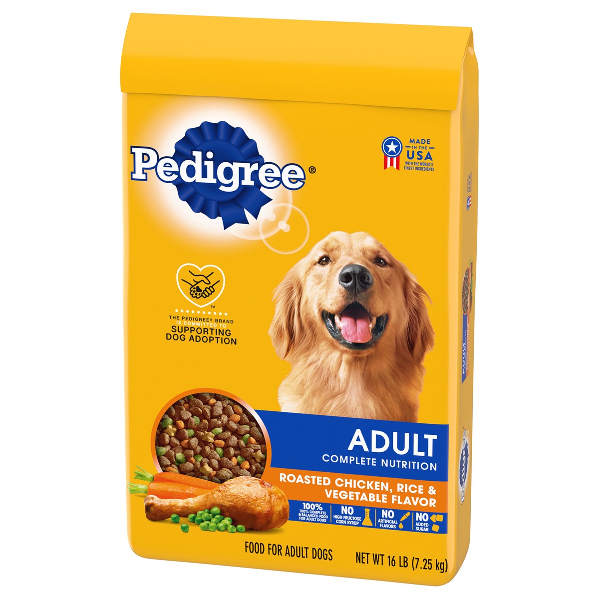 slide 3 of 9, MARS PEDIGREE Complete Nutrition Adult Dry Dog Food Chkn/Rice/Veg, 16 lb