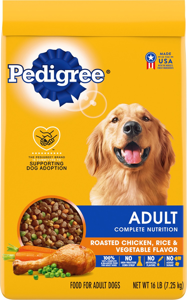 slide 6 of 9, MARS PEDIGREE Complete Nutrition Adult Dry Dog Food Chkn/Rice/Veg, 16 lb