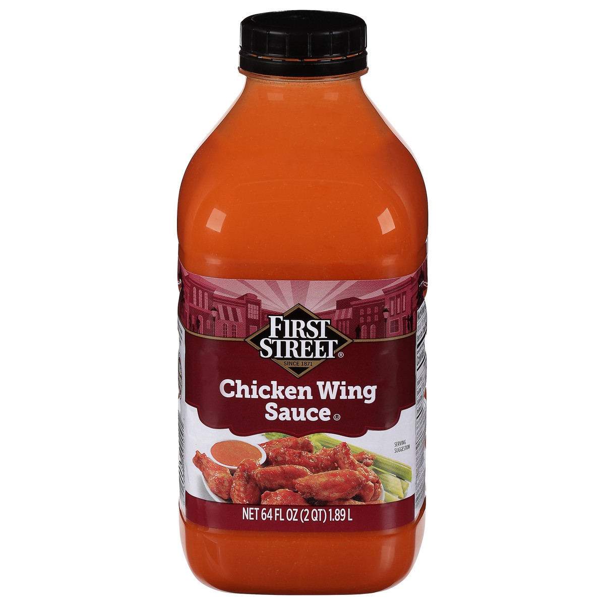 slide 13 of 14, First Street Chicken Wing Sauce, 64 oz