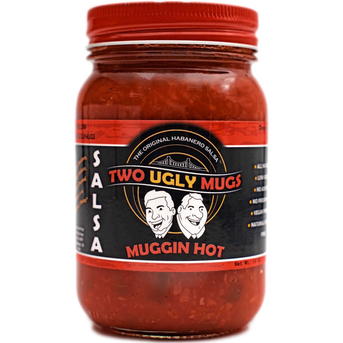 slide 1 of 7, Two Ugly Mugs Muggin Hot Salsa, 16 oz