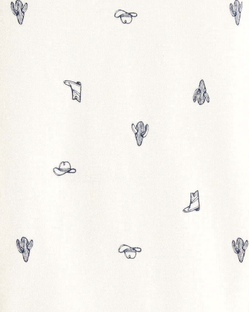 slide 5 of 6, Carter's Baby Boy 5-Pack Cowboy Print Cotton Multipack Bodysuits - Blue/White/Orange/Green Multi 3M, 1 ct