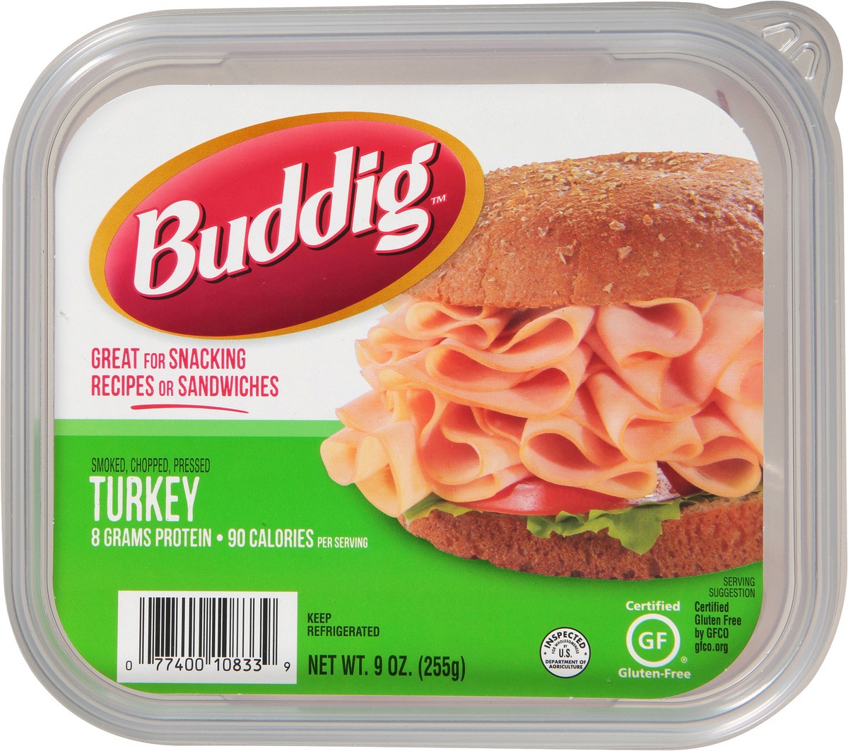 slide 9 of 11, Buddig Tub Turkey, 9 oz