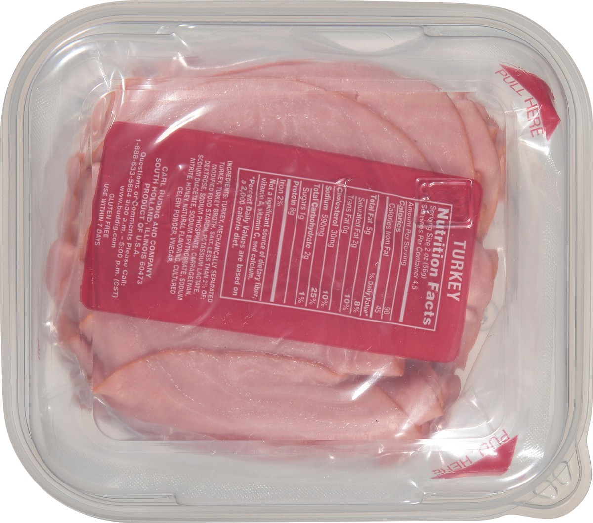 slide 10 of 11, Buddig Tub Turkey, 9 oz