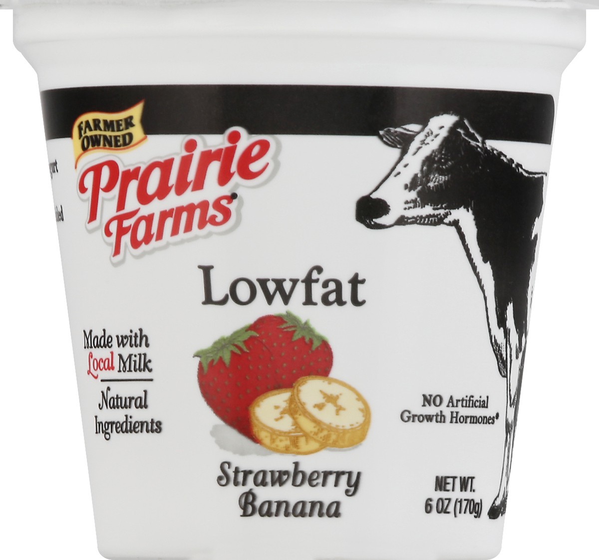 slide 9 of 10, Prairie Farms Lowfat Blended Strawberry Banana Yogurt 6 oz, 6 oz