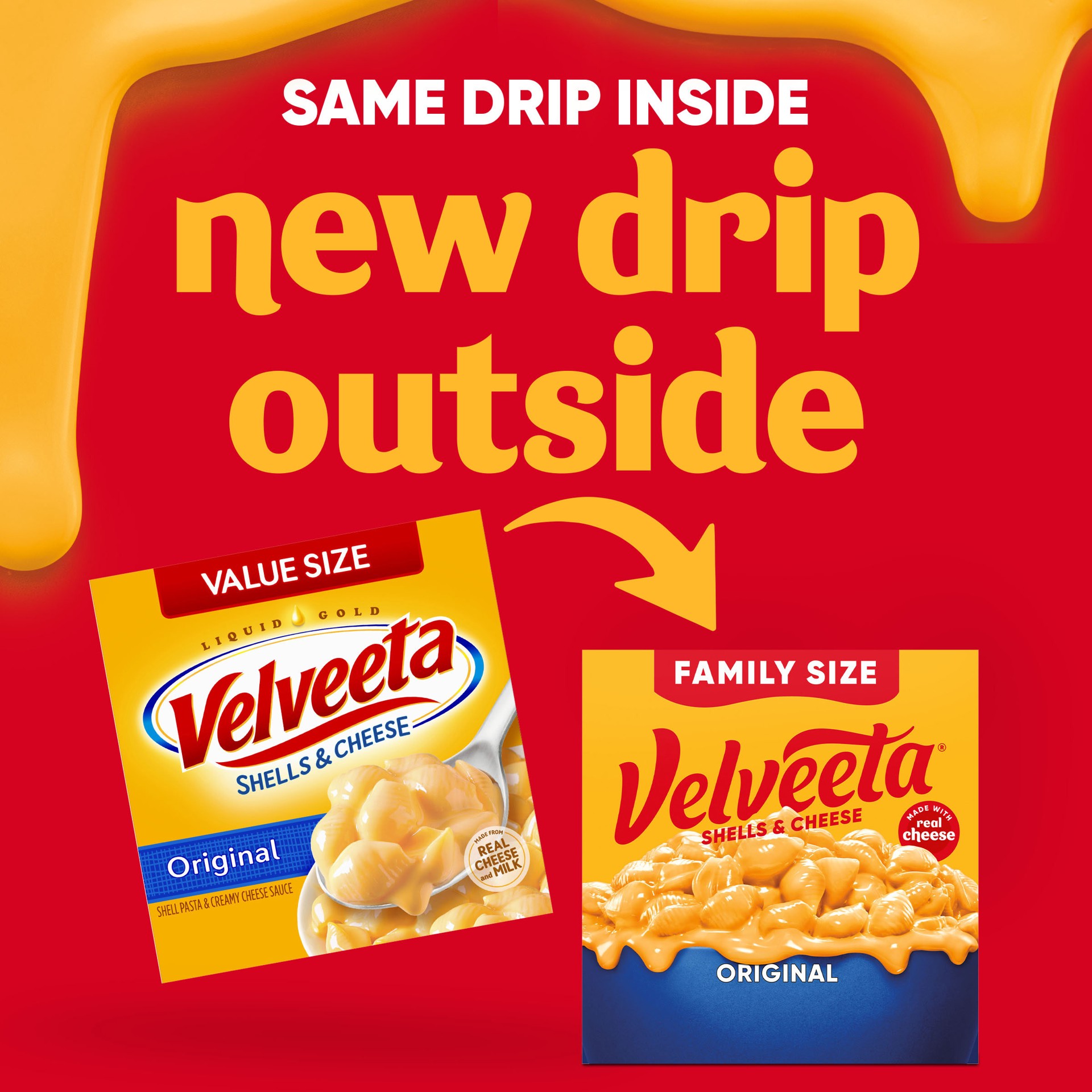 slide 4 of 5, Velveeta Shells & Cheese Original Shell Pasta & Cheese Sauce Value Size, 24 oz Box, 24 oz