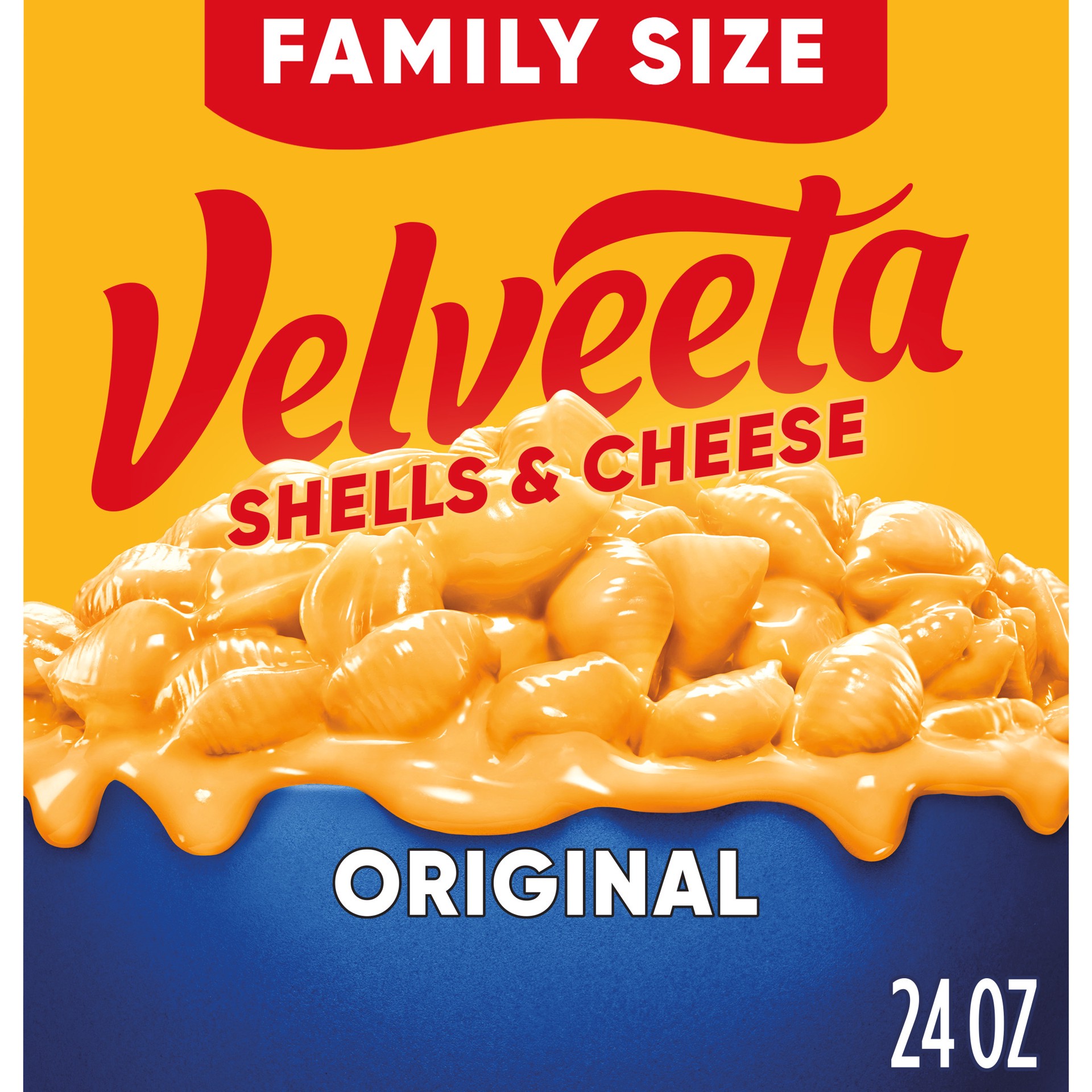 slide 1 of 5, Velveeta Shells & Cheese Original Shell Pasta & Cheese Sauce Value Size, 24 oz Box, 24 oz