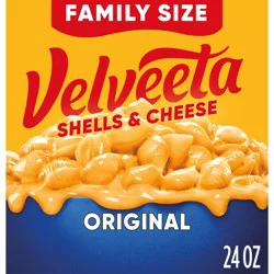 Velveeta Shells and Cheese Mac and Cheese, 1 Value Size Box, for Easy Dinner or Dinner Sides, Original Flavor, Made with Real Cheese, 24 oz
