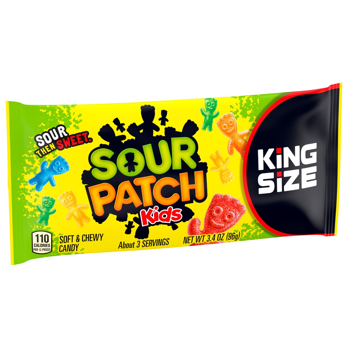 slide 5 of 9, SOUR PATCH KIDS Soft & Chewy Candy, King Size, 3.4 oz, 3.4 oz