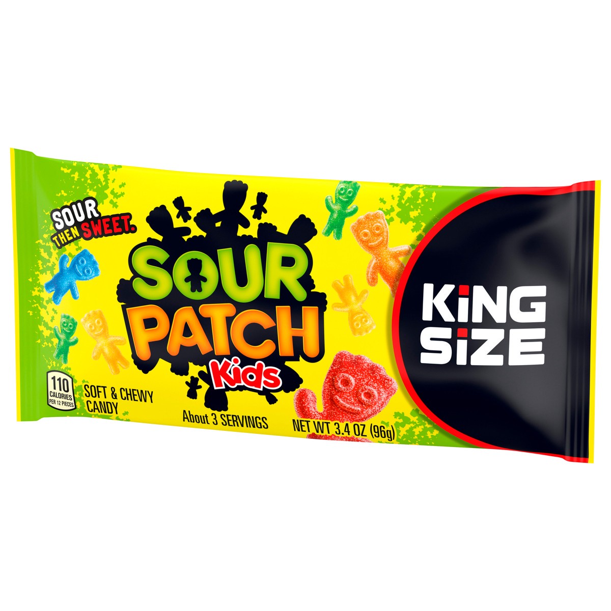 slide 8 of 9, SOUR PATCH KIDS Soft & Chewy Candy, King Size, 3.4 oz, 3.4 oz