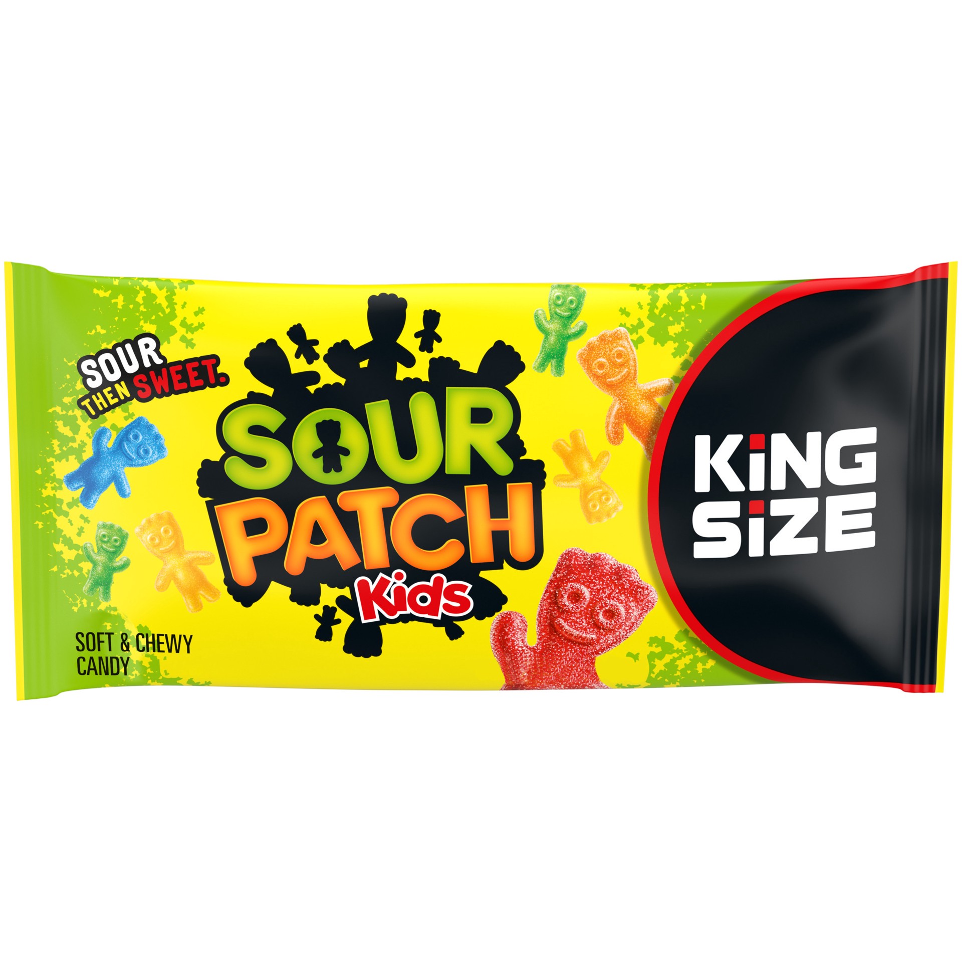 slide 1 of 9, SOUR PATCH KIDS Soft & Chewy Candy, King Size, 3.4 oz, 3.4 oz