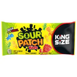 SOUR PATCH KIDS Soft & Chewy Candy, King Size, 3.4 oz