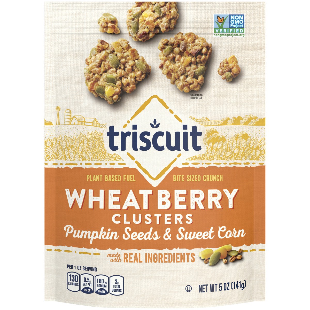 slide 1 of 11, Nabisco Triscuit Wheat Berry Clusters Pumpkin Seeds & Sweet Corn, 5 oz