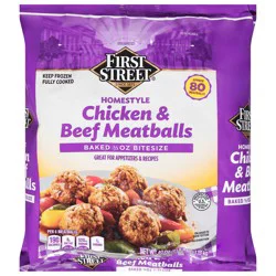 First Street Chicken & Beef Homestyle Meatballs