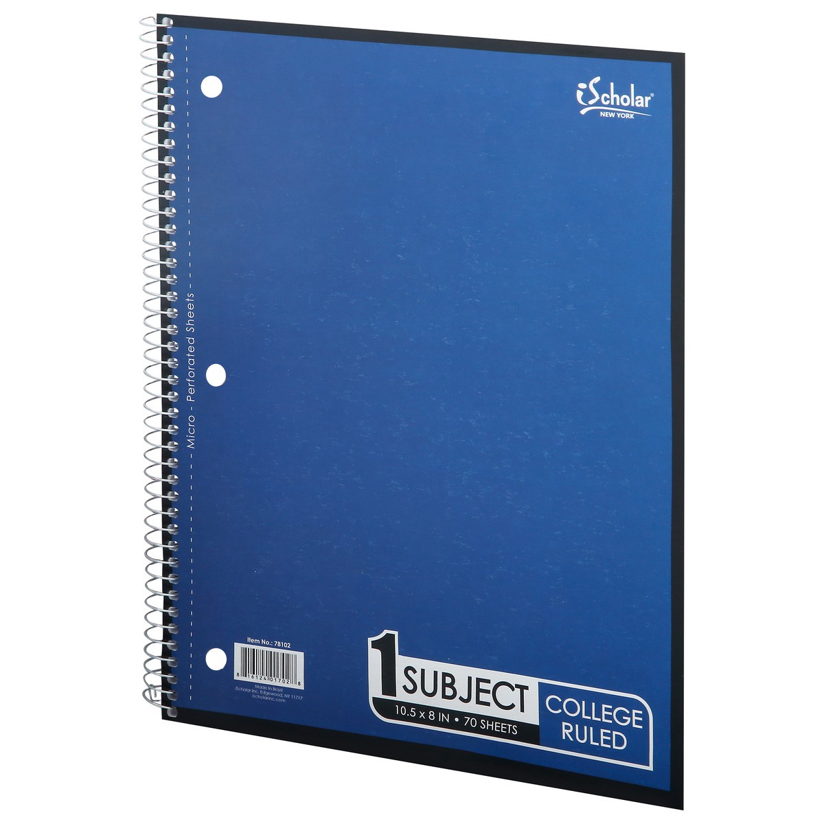 slide 6 of 9, iScholar College Ruled Notebook 1 ea, 1 ct