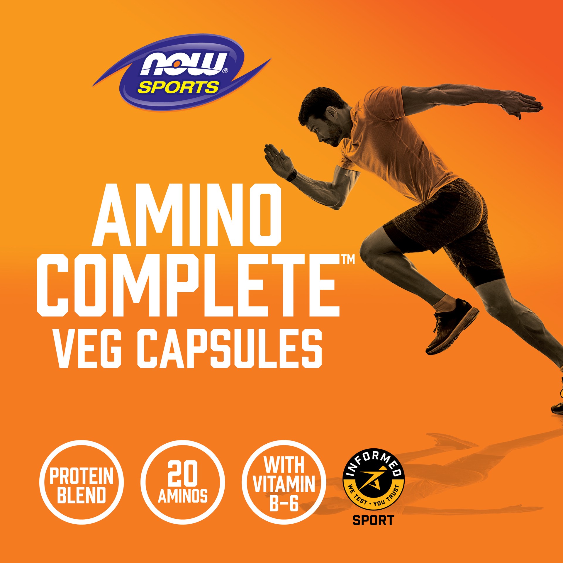 slide 5 of 5, NOW Amino Complete™ - 360 Veg Capsules, 360 ct