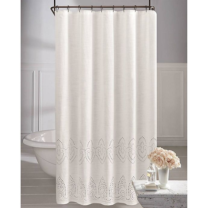 slide 1 of 1, Wamsutta Vintage Eyelet Shower Curtain - Linen, 54 in x 78 in