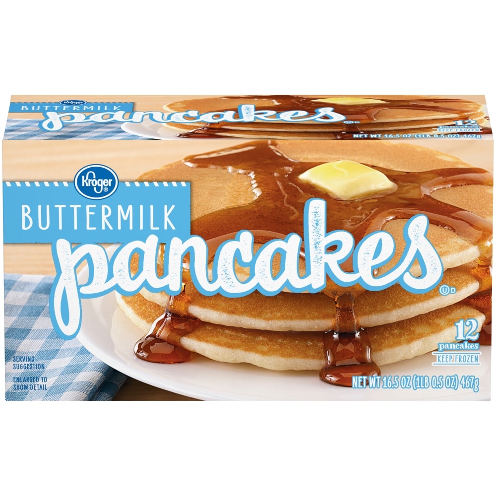 slide 1 of 1, Kroger Buttermilk Pancakes, 12 ct; 1.38 oz