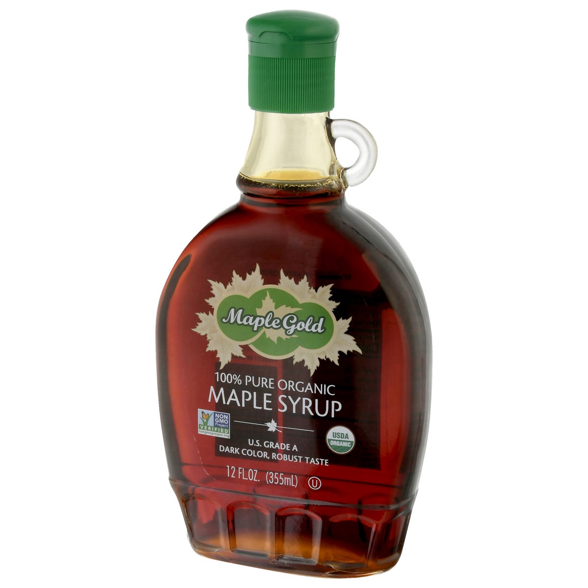 slide 8 of 10, Maple Gold Organic 100% Pure Maple Syrup 12 oz, 12 oz