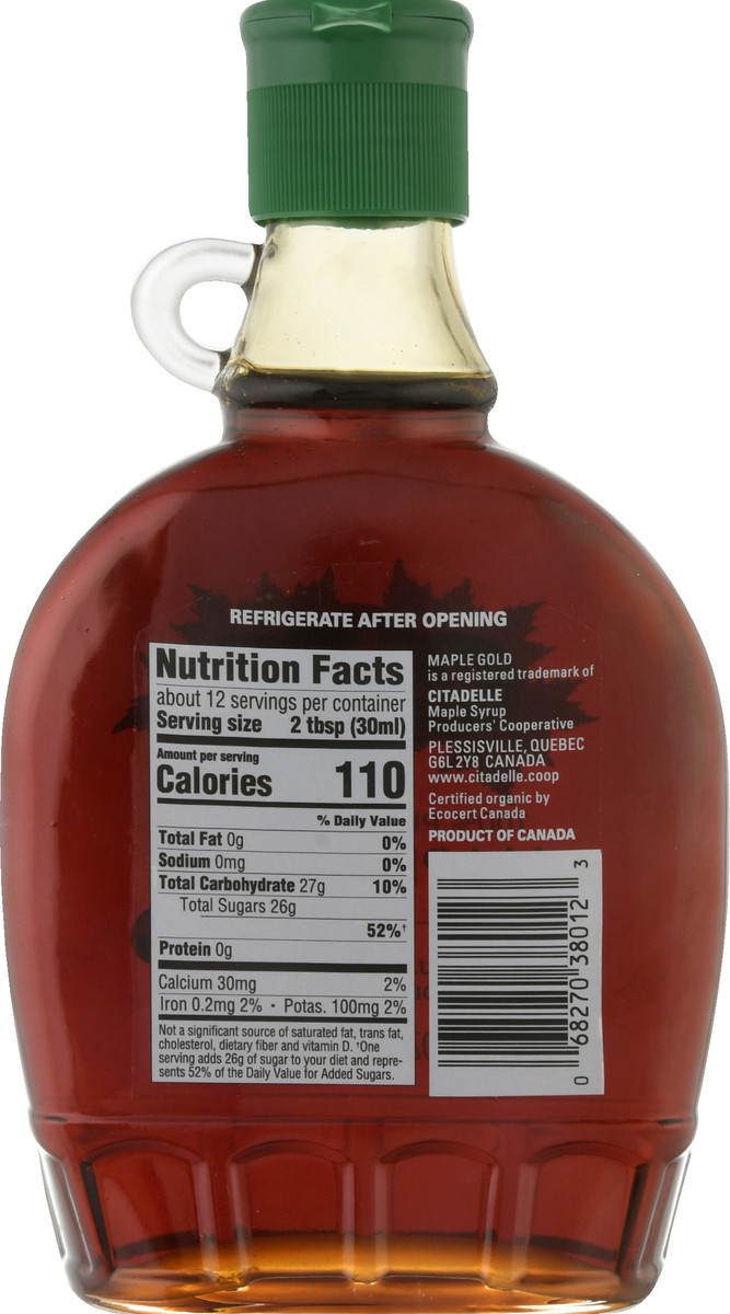 slide 5 of 10, Maple Gold Organic 100% Pure Maple Syrup 12 oz, 12 oz