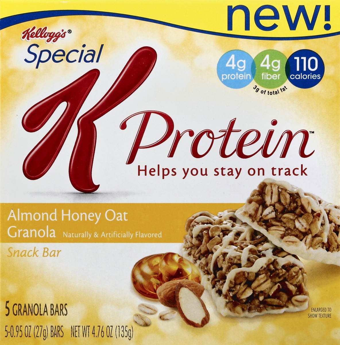 slide 5 of 6, Kellogg's Special K Protein Almond Honey Oat Granola Snack Bars, 5 ct; 0.95 oz
