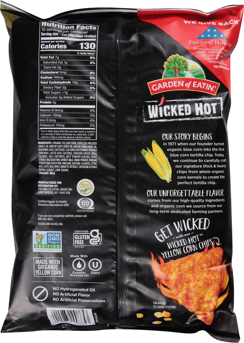 slide 9 of 12, Garden of Eatin' Spicy Wicked Hot Corn Tortilla Chips 10 oz, 10 oz