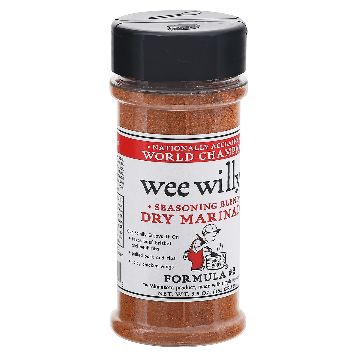 slide 8 of 9, Wee Willy's Formula No 2 Dry Marinade, 5.5 oz