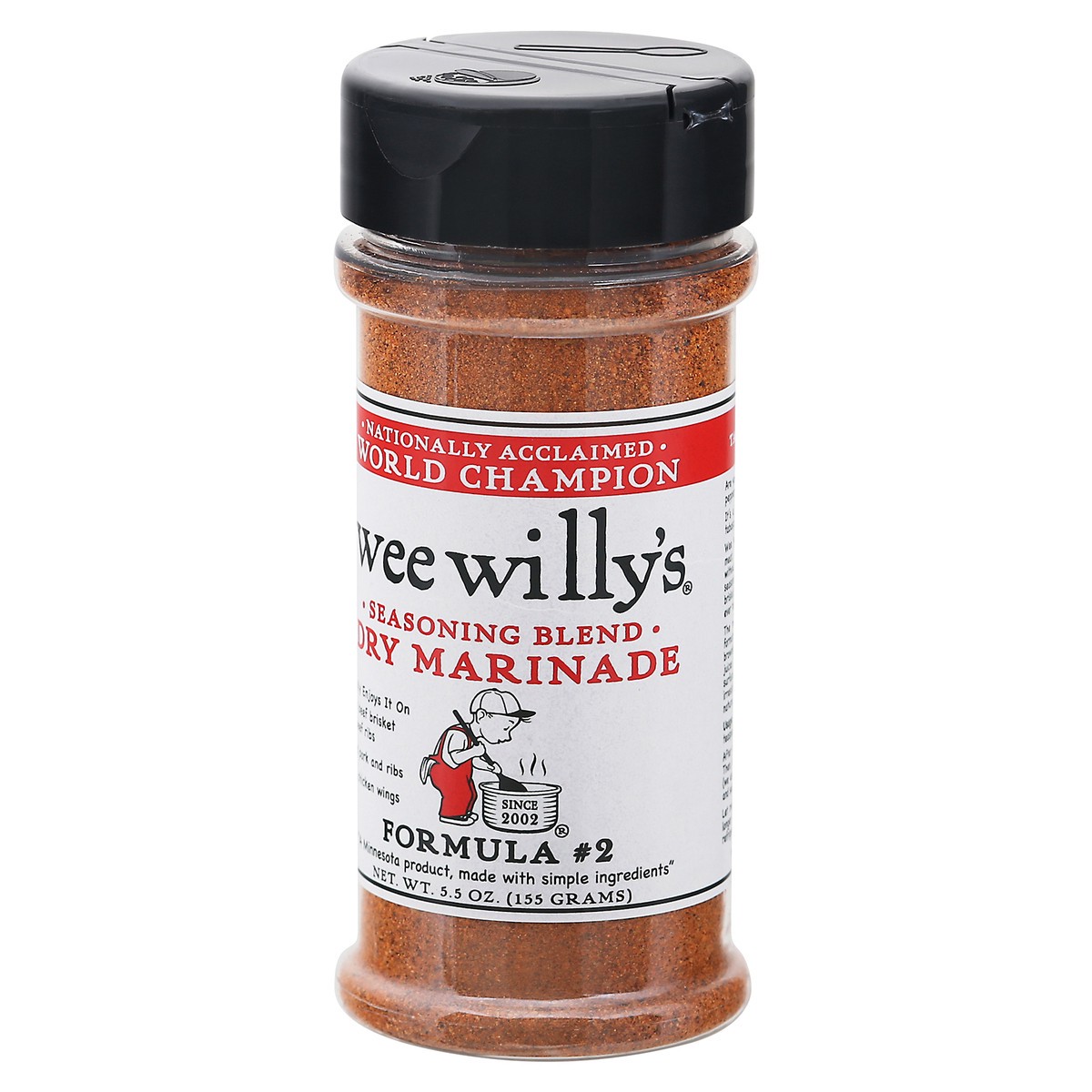 slide 5 of 9, Wee Willy's Formula No 2 Dry Marinade, 5.5 oz