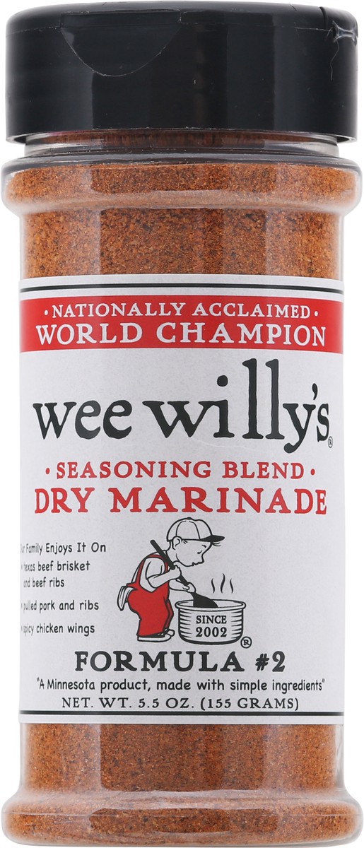 slide 2 of 9, Wee Willy's Formula No 2 Dry Marinade, 5.5 oz