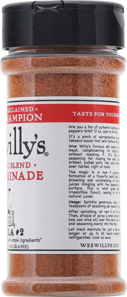 slide 4 of 9, Wee Willy's Formula No 2 Dry Marinade, 5.5 oz