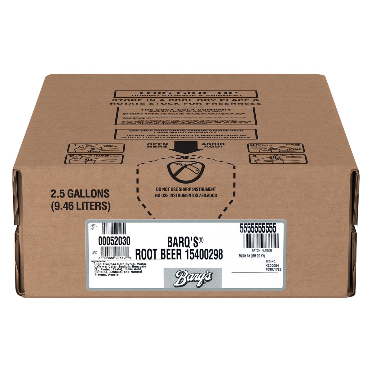 slide 1 of 12, Barq's Root Beer Bag in box, 2.5 Gallons - 2.5 gal, 2.5 gal