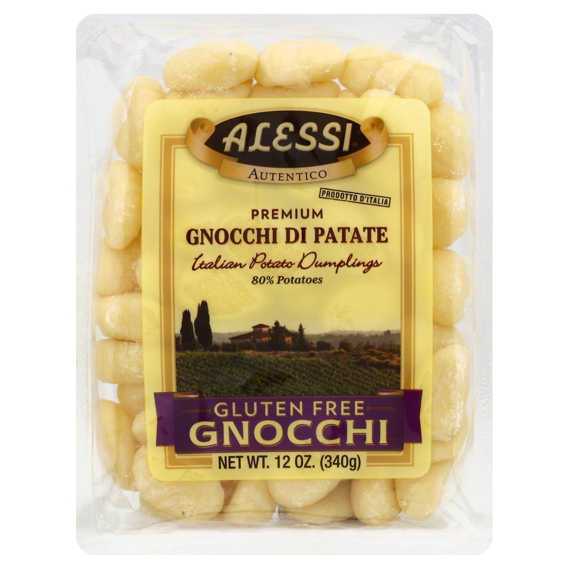 slide 1 of 1, Alessi Gluten Free Gnocchi, 12 oz