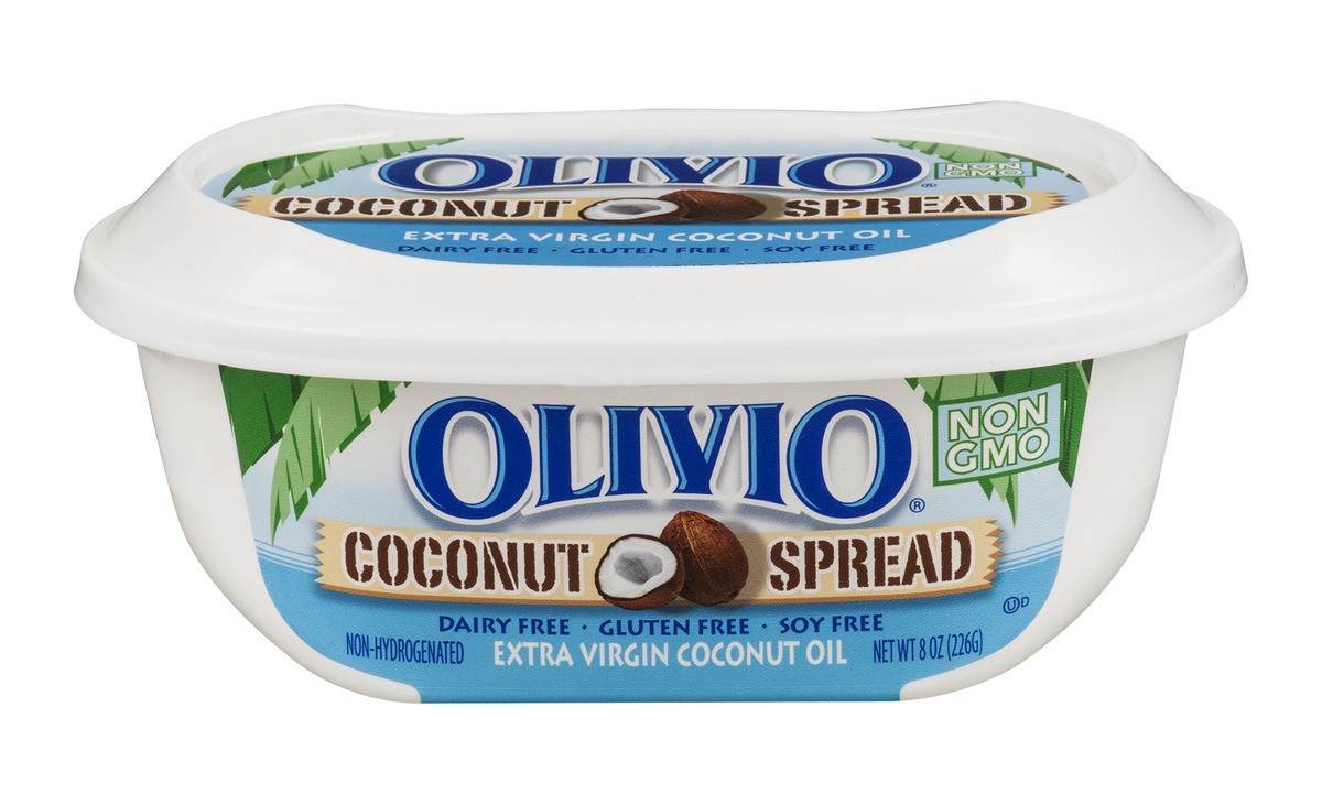 slide 1 of 9, Olivio Coconut Spread, 8 oz