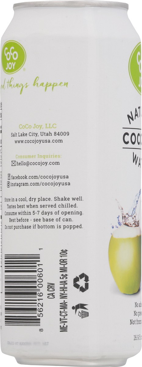 slide 7 of 9, CoCo Joy Coconut Water, Natural, 16.9 fl oz