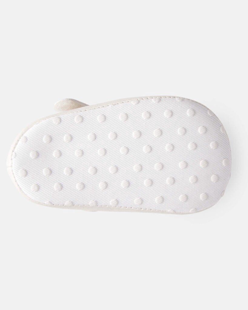 slide 5 of 6, Carter's Baby Girl Tulle Bow Dress Shoes - White White 3, 1 ct