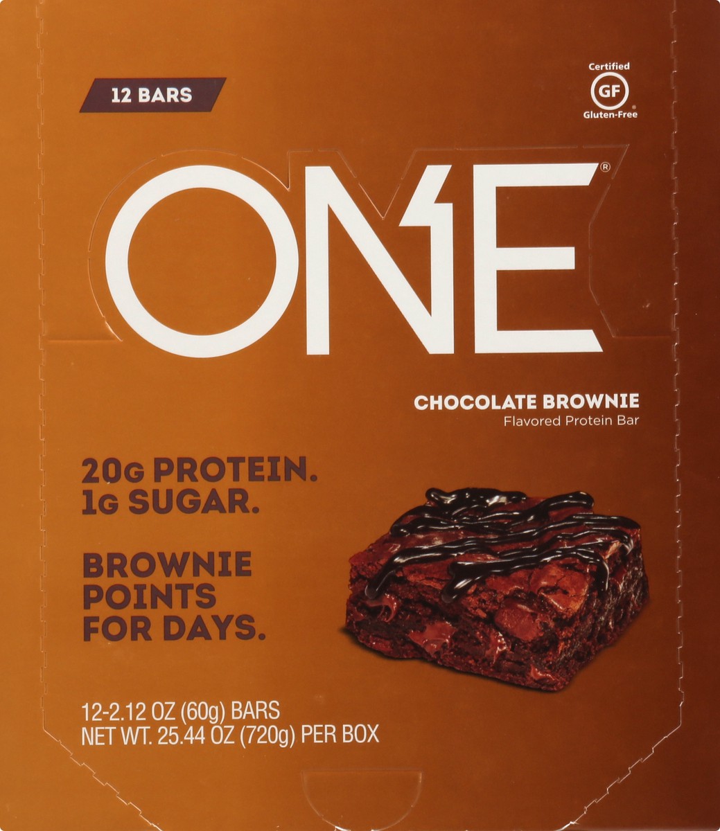slide 9 of 13, ONE Chocolate Brownie Flavored Protein Bar 12 ea, 12 ct