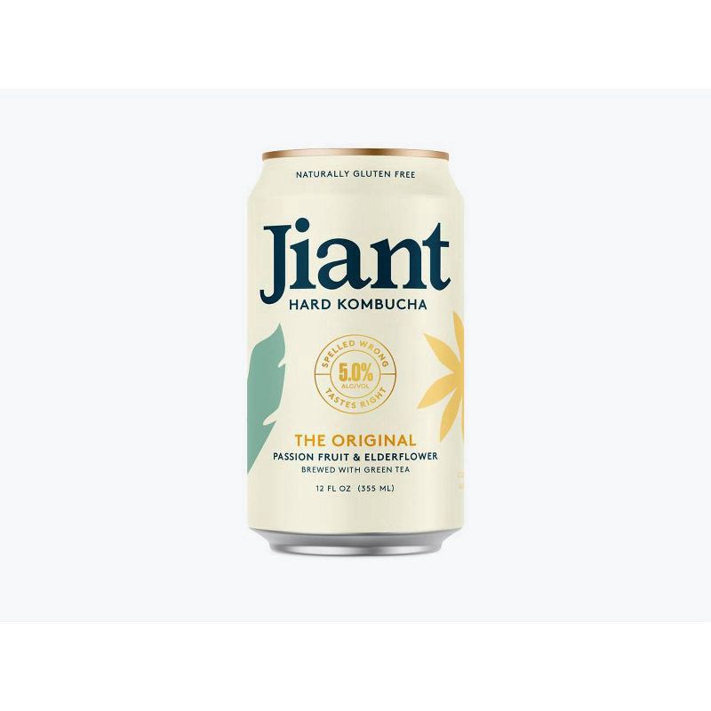 slide 1 of 1, Jiant Hard Kombucha Jiant The Original Hard Kombucha - 4pk/12 fl oz Cans, 4 ct; 12 fl oz