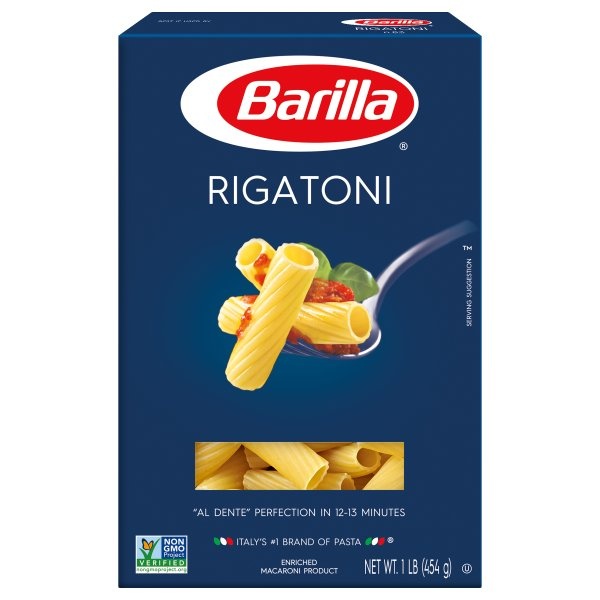 slide 1 of 1, Barilla Rigatoni Pasta, 16 oz