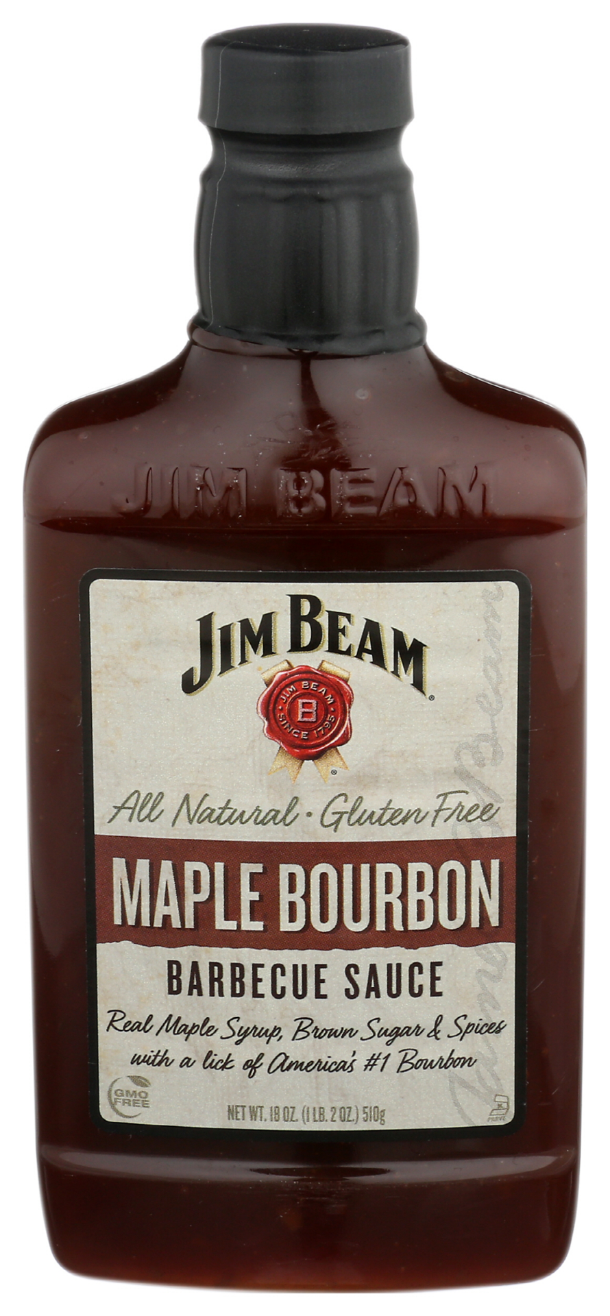 slide 1 of 4, Jim Beam Barbecue Sauce 18 oz, 18 oz