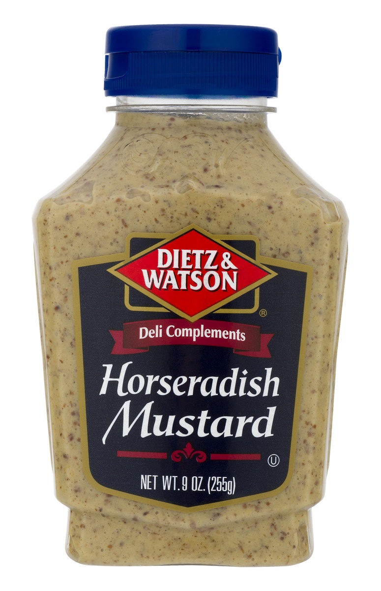 slide 1 of 1, Dietz & Watson Horseradish Mustard, 9 oz