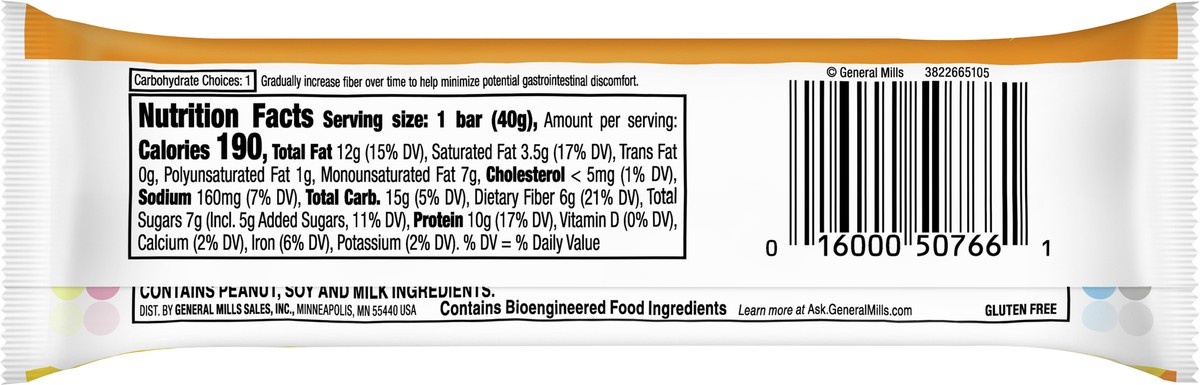 slide 5 of 9, Nature Valley(tm) Peanut Butter Dark Chocolate Protein Chewy Bars, 1.42 oz