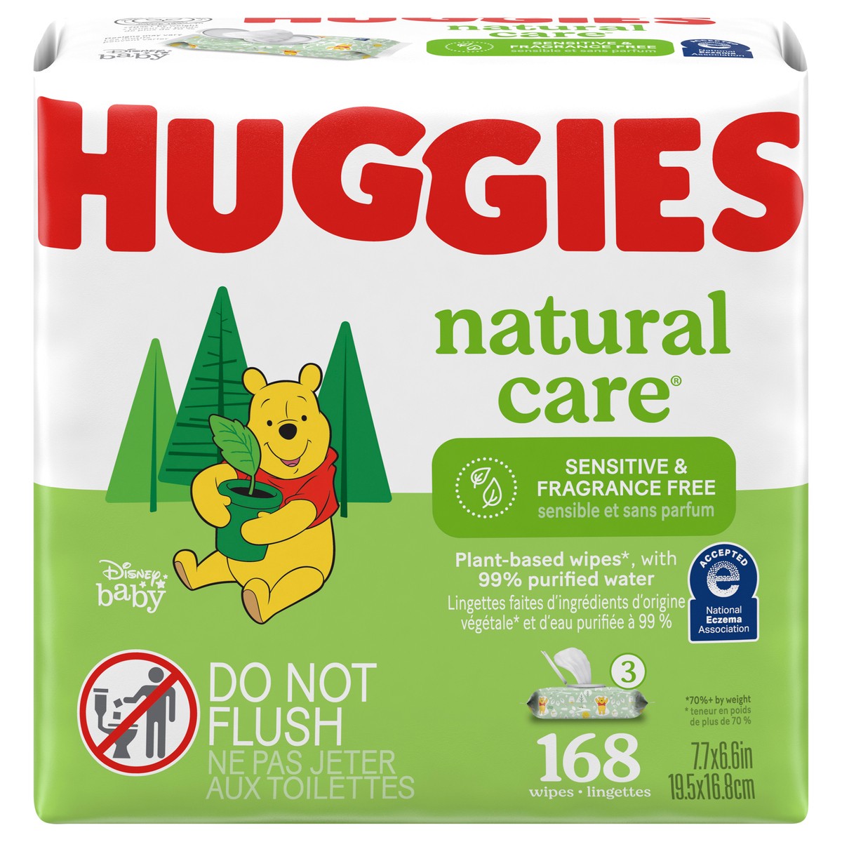 slide 1 of 5, Huggies Natural Care Sensitive Unscented Baby Wipes - 168ct, 168 ct