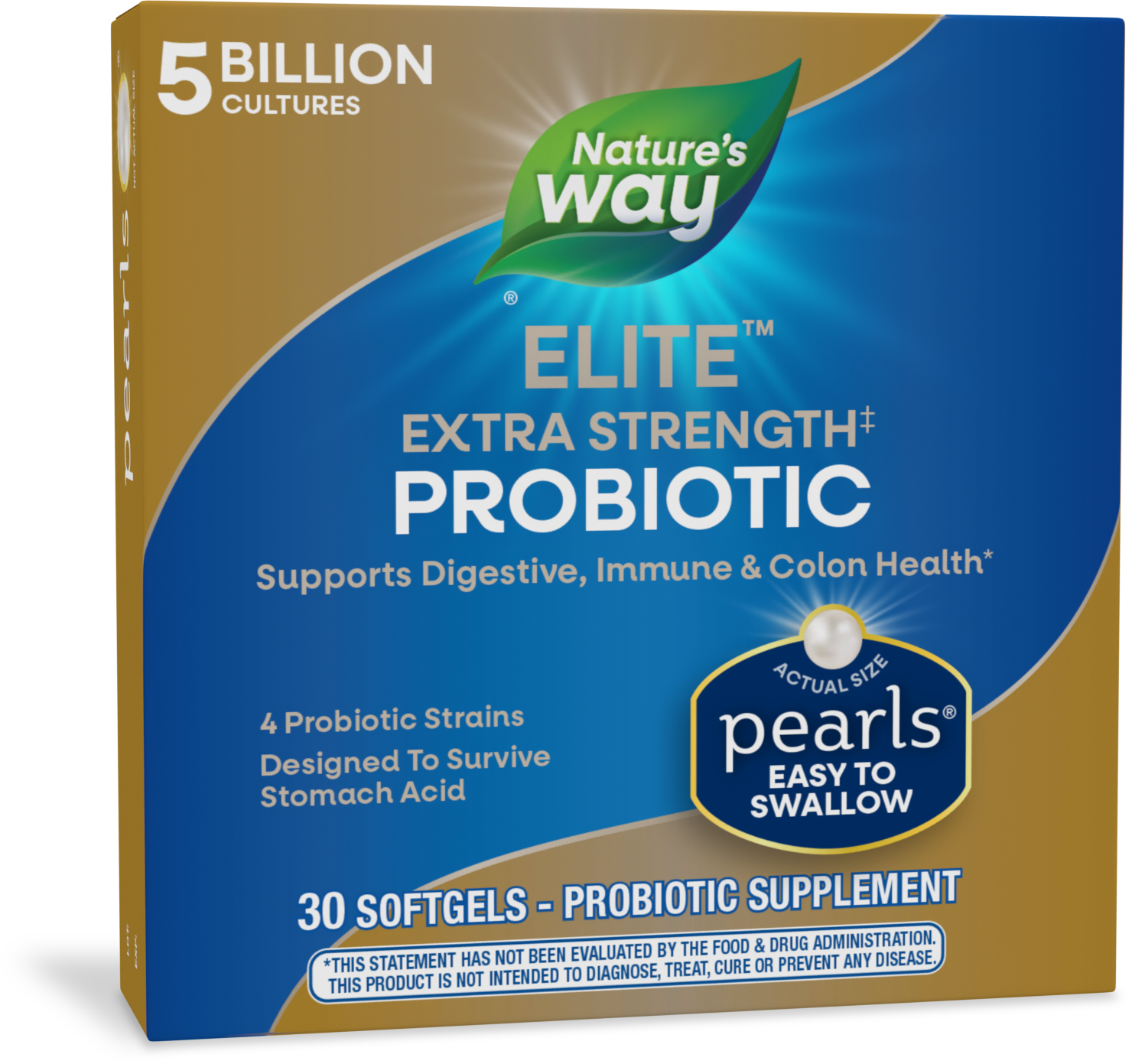 slide 1 of 4, Nature's Way Pearls Elite™ Extra Strength Probiotics, 30 ct