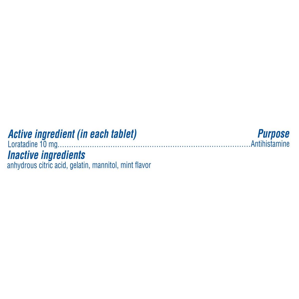 slide 10 of 10, CLARITIN Childrens 24hr. RediTabs 10mg. 10ct., 10 ct